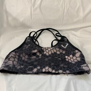 Violate The Dress Code Strappy Sports Bra Womens Medium Kryptek Typhon Gray